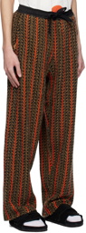 A PERSONAL NOTE 73 Brown Striped Sweatpants