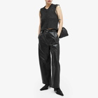 Nanushka Women's Sanna Leather Look Trousers in Black