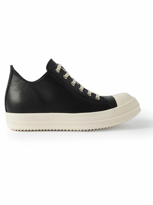 Photo: Rick Owens - Leather Sneakers - Black