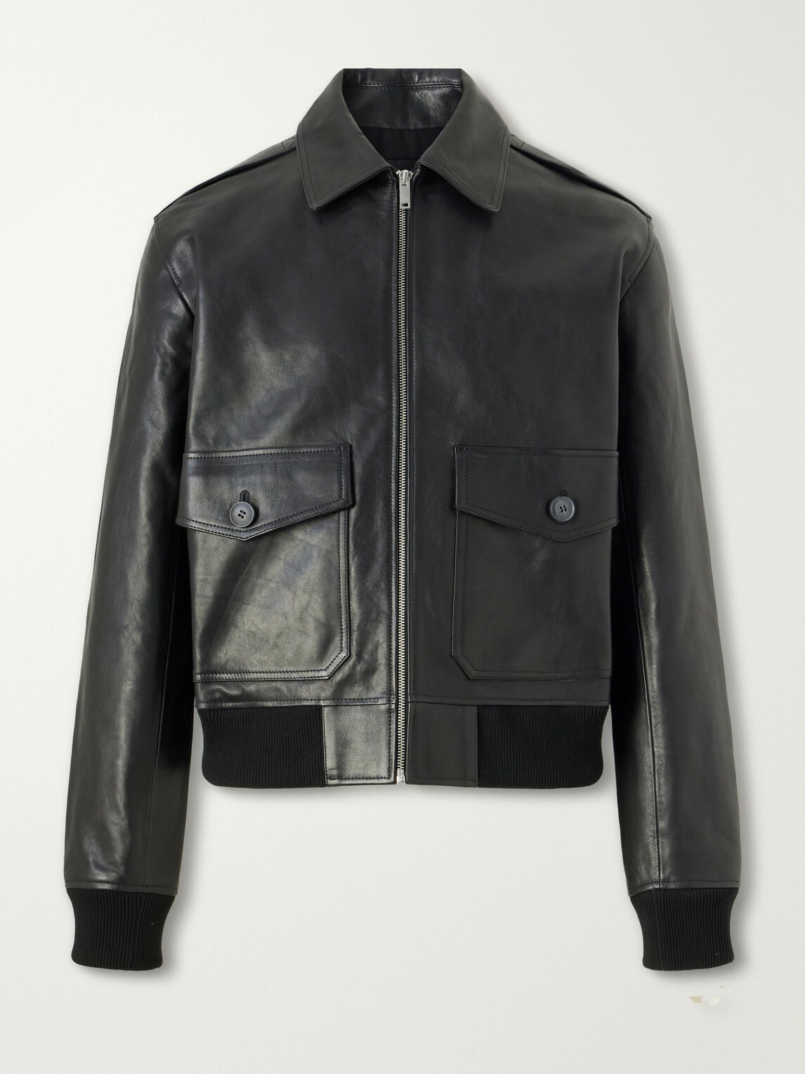 A.P.C. - Gael Leather Jacket - Black