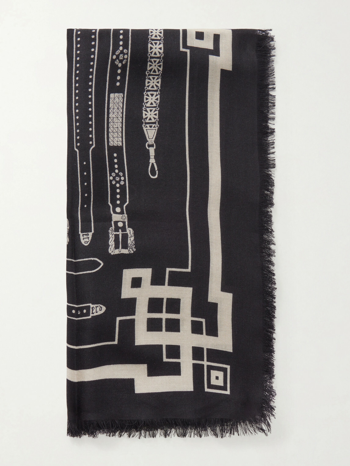 Enfants Riches Déprimés - Printed Wool and Silk-Blend Scarf