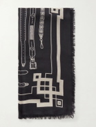 Enfants Riches Déprimés - Printed Wool and Silk-Blend Scarf