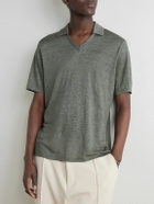 Rag & Bone - Johnny Linen Polo Shirt - Green