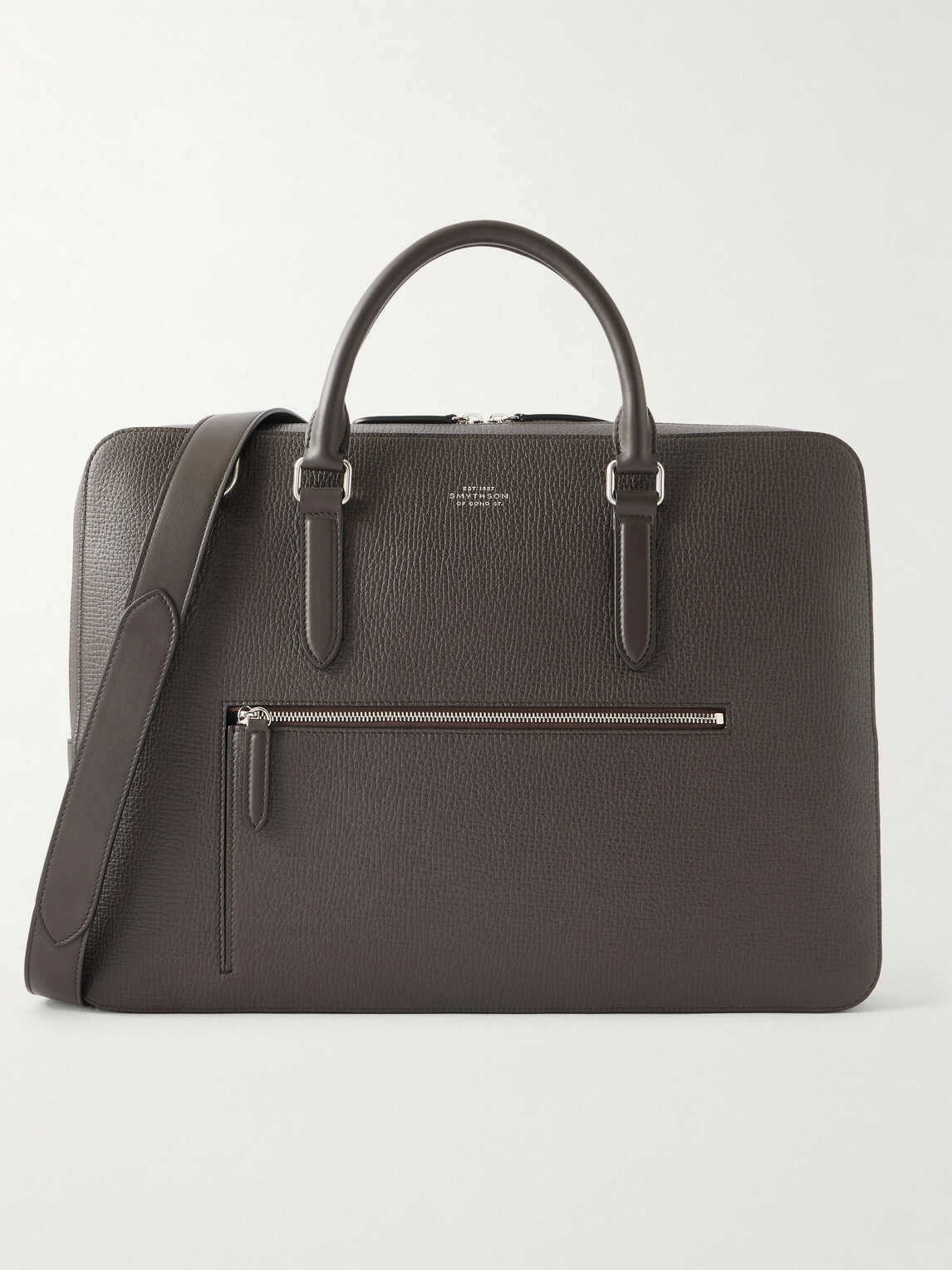 Smythson - Full-Grain Leather Briefcase