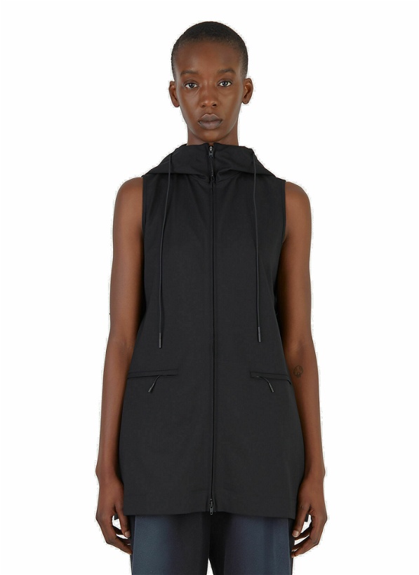 Photo: Y-3 - Classic Hooded Sleeveless Jacket in Black