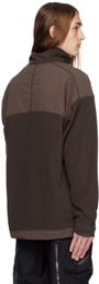 F/CE.® Brown Paneled Sweater
