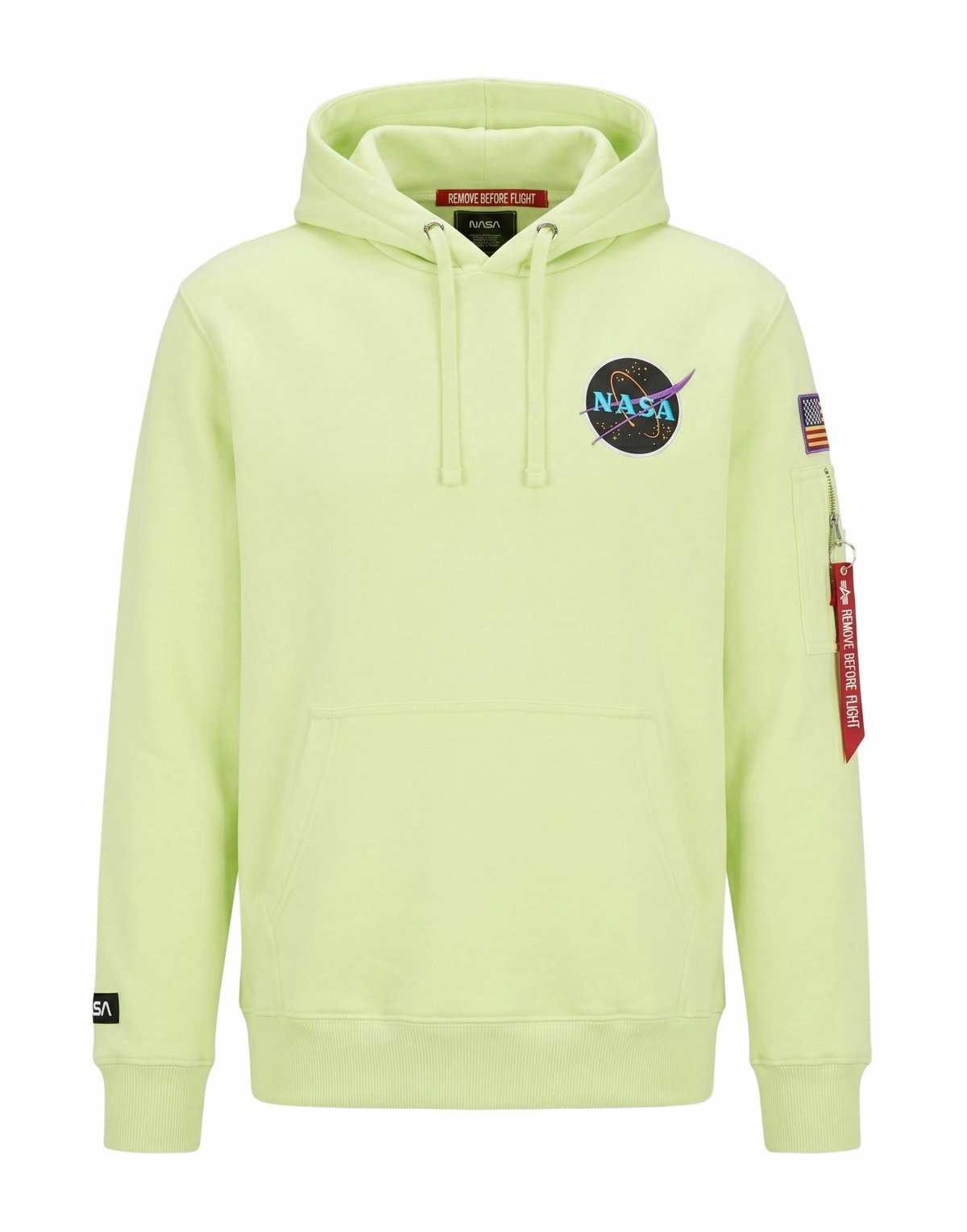 Alpha Industries Mens Sweatshirt in Lime green