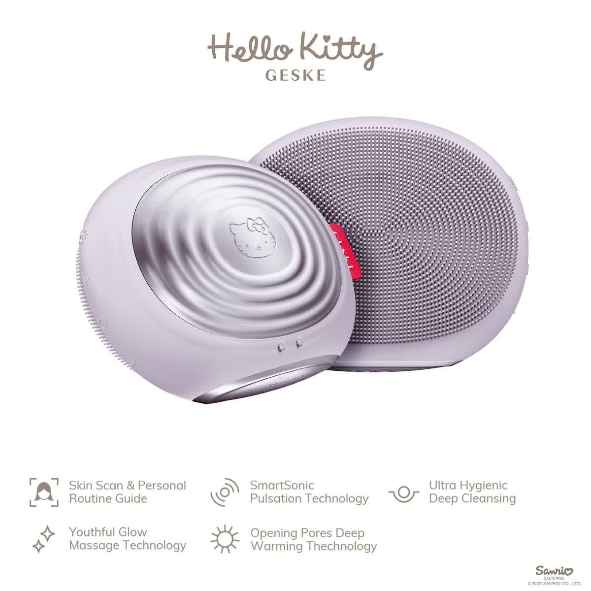 GESKE x Hello Kitty SmartAppGuided 5-in-1 Sonic Thermo Facial Brush GESKE