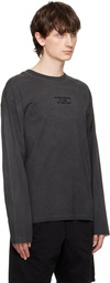 Izzue Gray Faded Long Sleeve T-Shirt