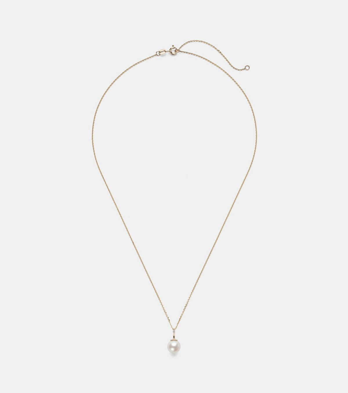 Stone and Strand Essential 18kt gold necklace with pearl