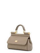 DOLCE & GABBANA Mini Sicily Dauphine Leather Top Handle