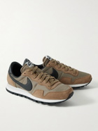 Nike - Air Pegasus 83 Premium Suede and Leather-Trimmed Mesh Sneakers - Brown