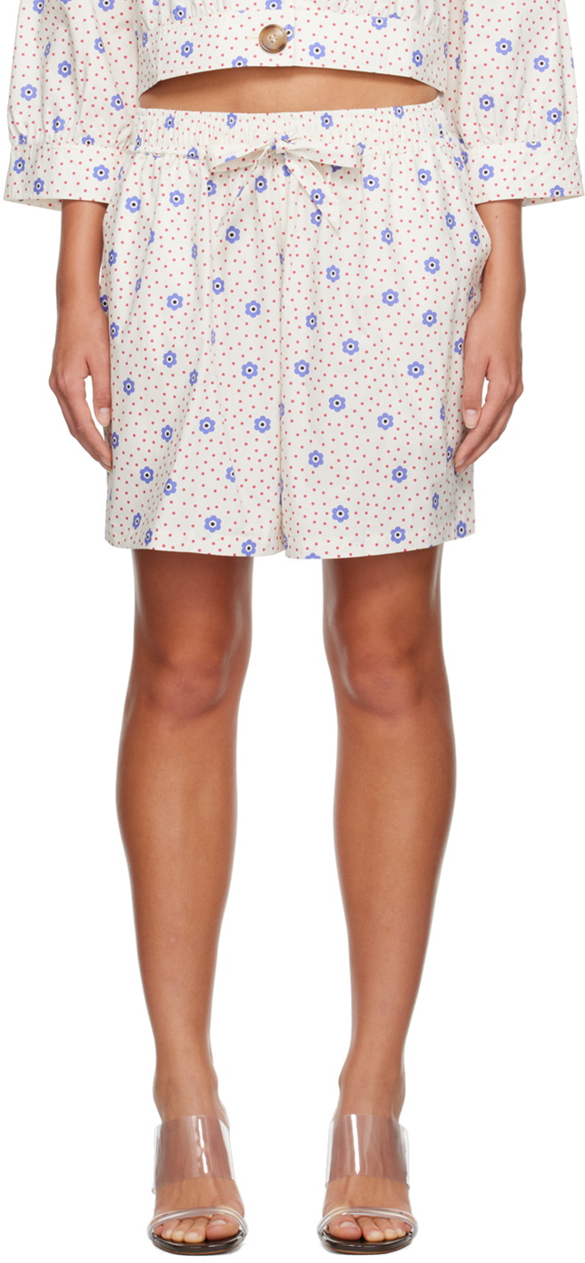 Caro Editions White Hannah Shorts