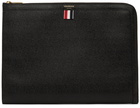 Thom Browne Black Leather Document Holder