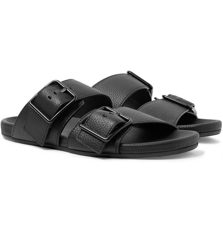 Photo: Lanvin - Full-Grain Leather Sandals - Men - Black