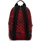 McQ Alexander McQueen Red Racer Check Classic Backpack