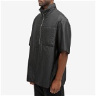 Jil Sander+ Men's Jil Sander Plus Padded Half Zip Shirt in Black