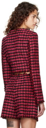 MSGM Pink Check Jacket