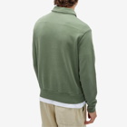 Polo Ralph Lauren Men's Regatta Bear Half Zip Sweatshirt in Cargo Green