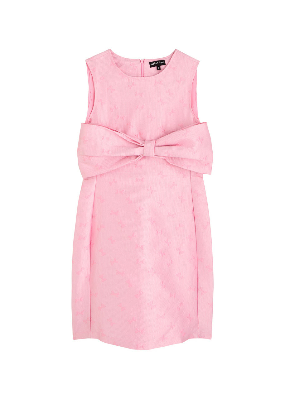【英国発Sister Jane】Tamara bow-embellished twill mini dress SISTER JANE Tamara bow-embellished twill mini dress | Harvey
