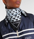 Prada Printed silk twill scarf