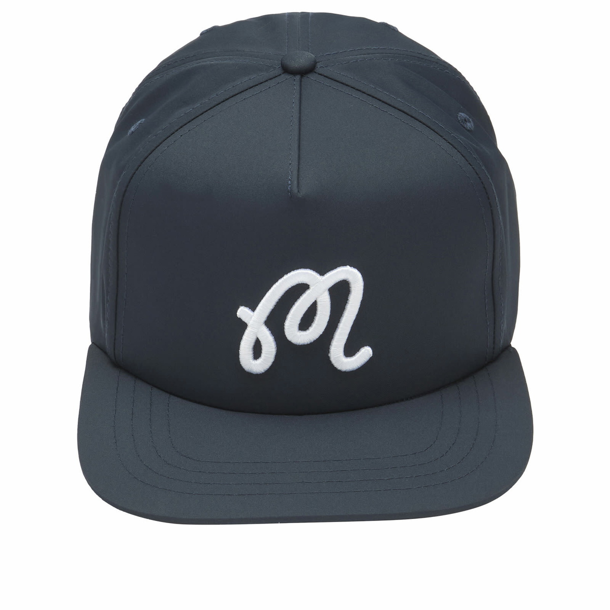 Malbon Men's M Snap Back Cap in Navy 