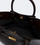 DeMellier New York Midi croc-effect leather top-handle bag