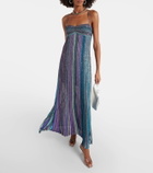 Missoni Striped lamé maxi dress