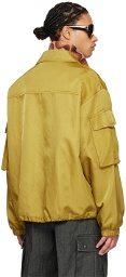 Dries Van Noten Khaki Garment-Dyed Jacket