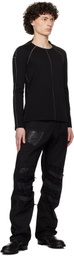 CARNET-ARCHIVE Black Human-Shell Destroyed Jeans