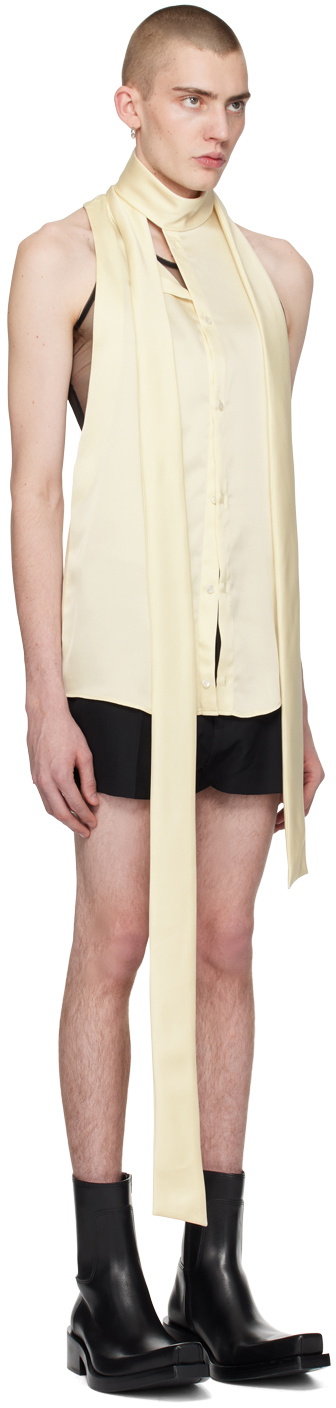 EGONlab Off-White Backless Shirt
