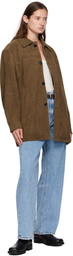 COOR Brown Suede Car Jacket
