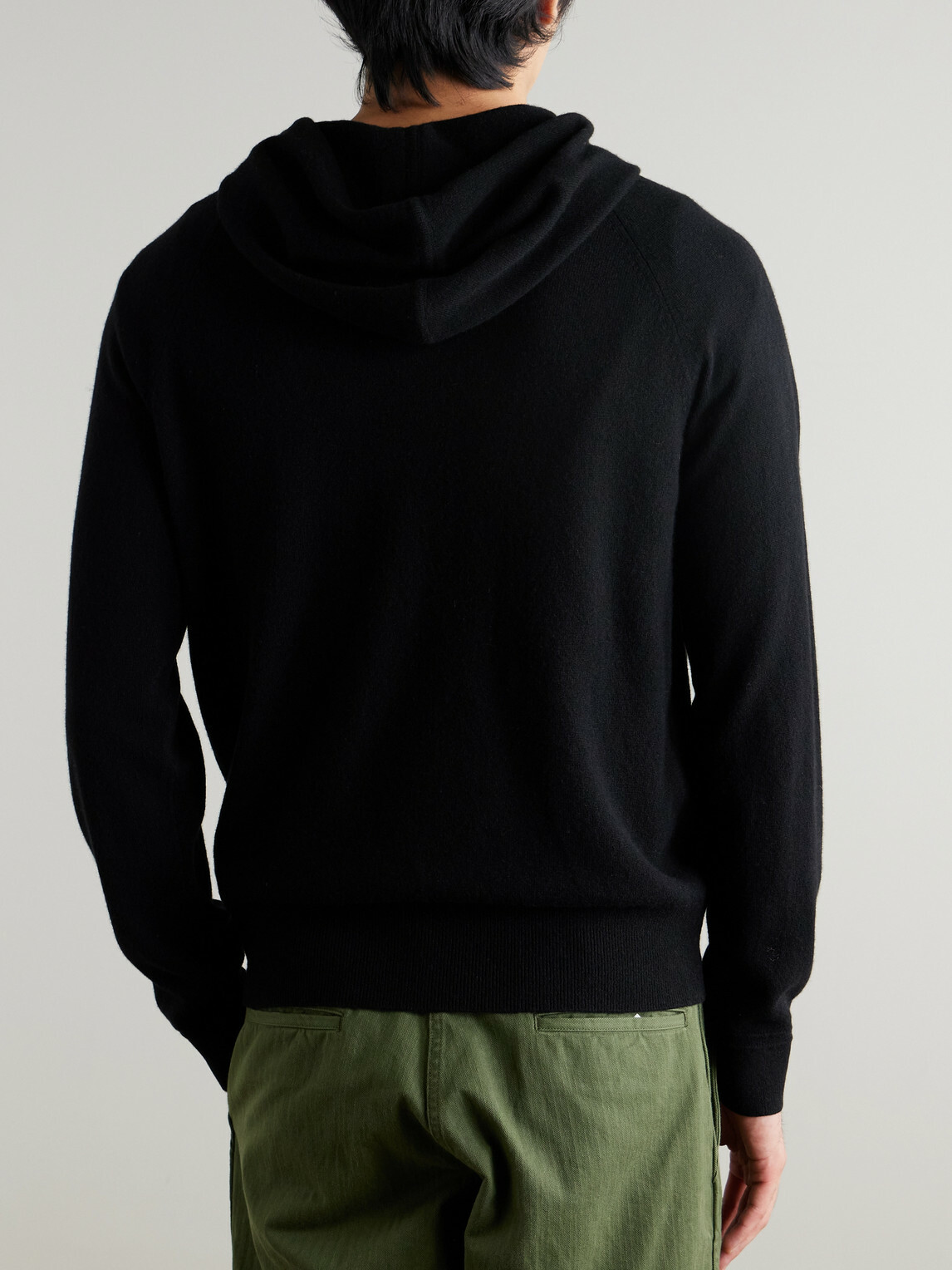 Mr P. - Mitchell Cashmere Hoodie - Black