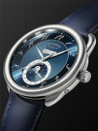 Hermès Timepieces - Arceau Grande Lune Automatic Moon-Phase 43mm Steel and Leather Watch, Ref. No. W055912WW00