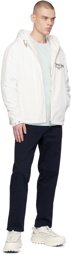 Moncler White Granero Down Jacket