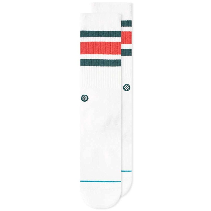 Photo: Stance Boyd 4 Sock White & Red
