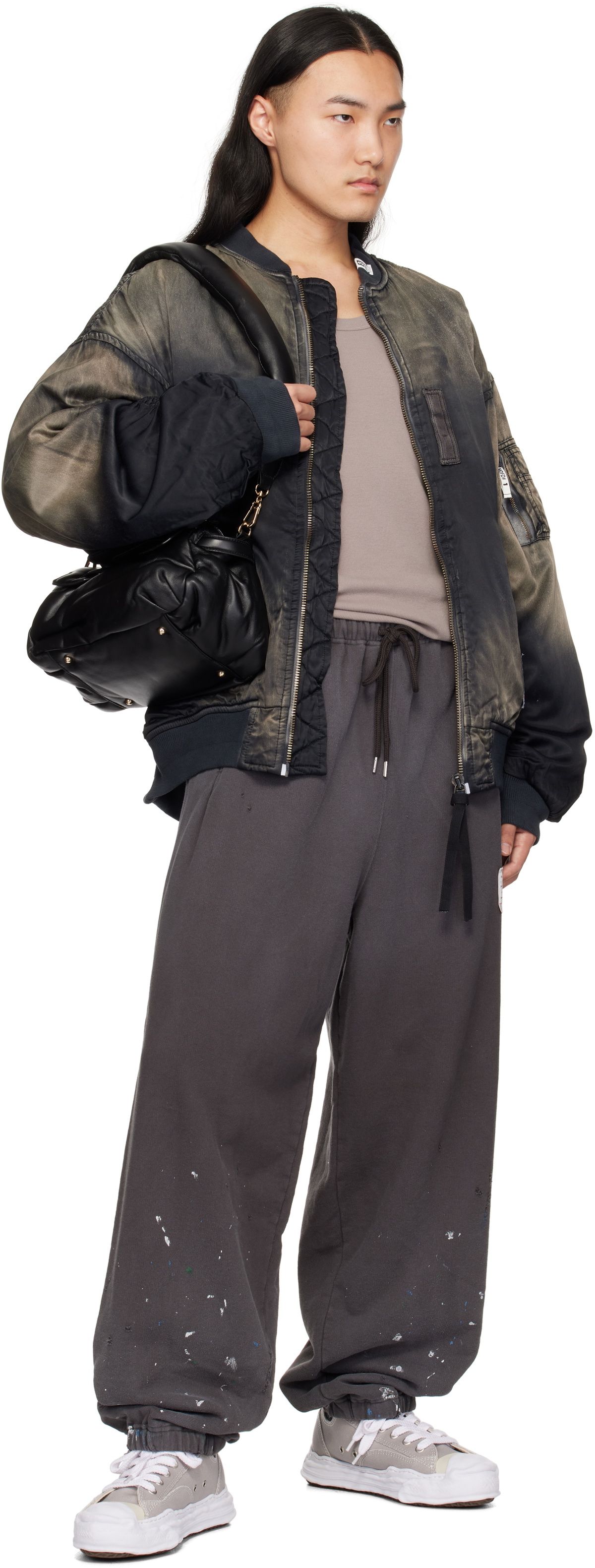 Maison MIHARA YASUHIRO Gray Painted Sweatpants