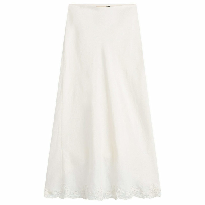 Photo: RIXO Women's Crystal Maxi Skirt in Cream