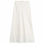 RIXO Women's Crystal Maxi Skirt in Cream