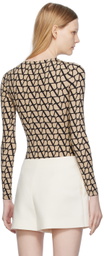 Valentino Beige Toile Iconographe Bodysuit