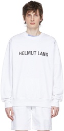 Helmut Lang White Cotton Sweatshirt