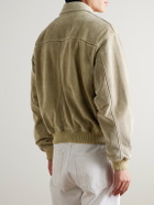 AGOLDE - Emil Suede Bomber Jacket - Brown