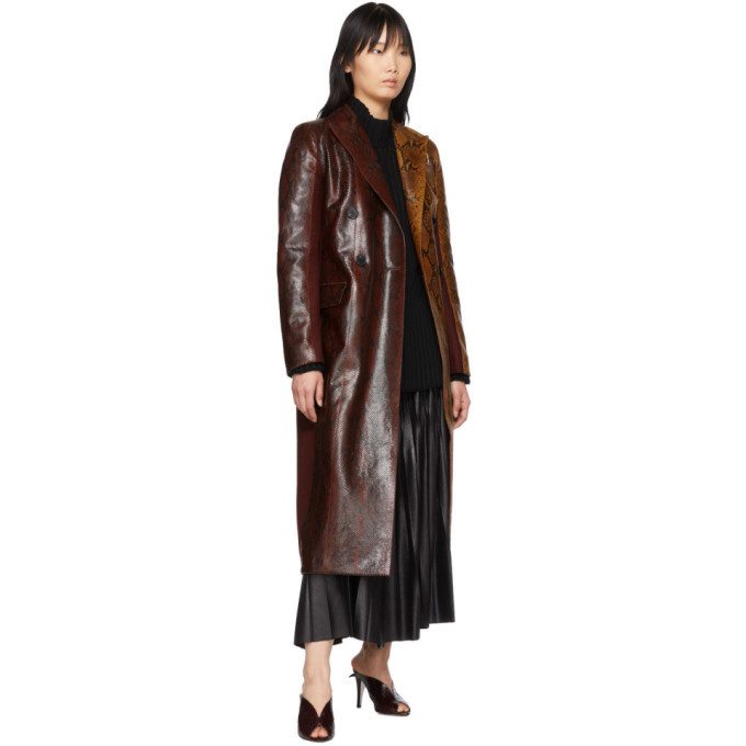 Theory varnished leather on sale coat