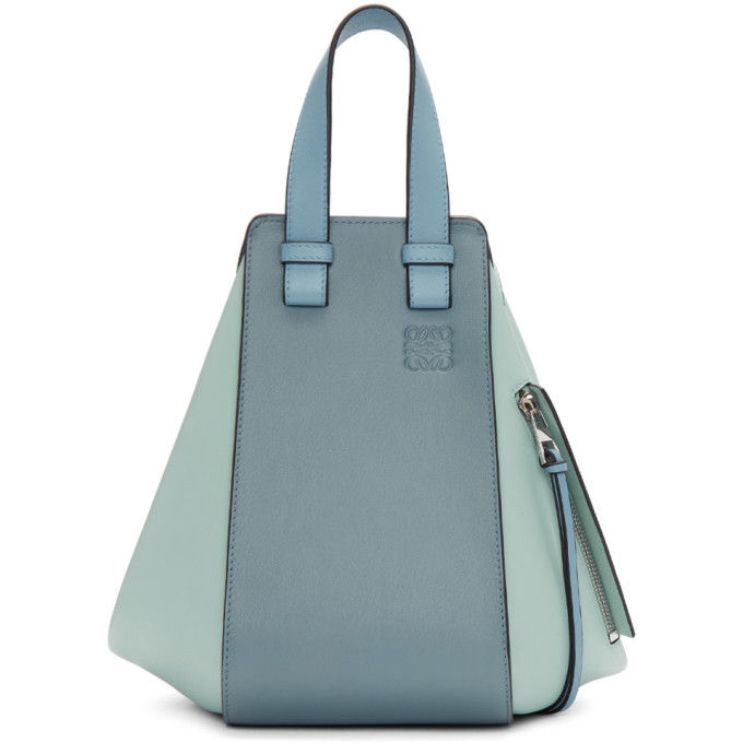 Loewe Puzzle Medium Calfskin Leather Shoulder Bag Aqua Light Blue