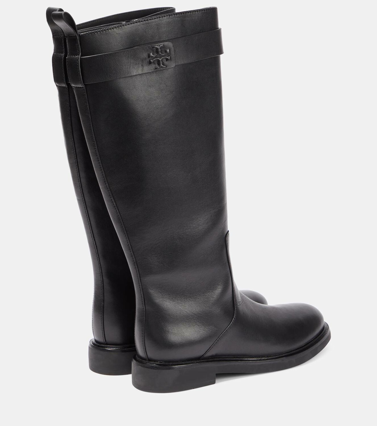 Tory Burch Double T leather knee-high boots Tory Burch