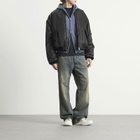 Balenciaga Men's Nylon Satin Bomber Jacket in Black