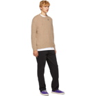 Kenzo Tan Alpaca Crewneck Sweater