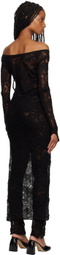 Olēnich Black Cutout Maxi Dress