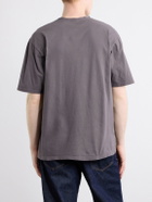 KAPITAL - Printed Cotton-Jersey T-Shirt - Gray