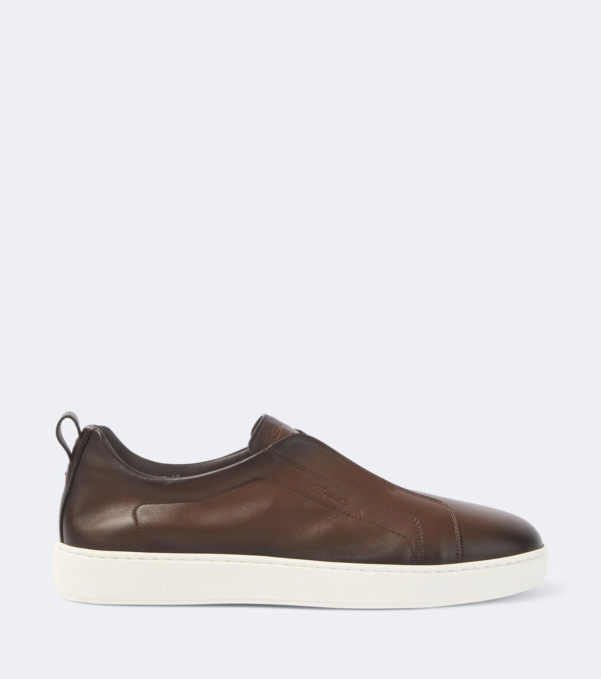 Santoni Victory leather slip-on sneakers